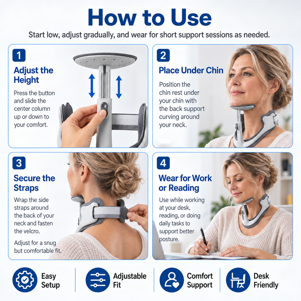 Adjustable Neck Support Brace