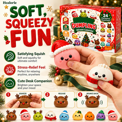 Soft squeezy dumpling squishies for stress relief