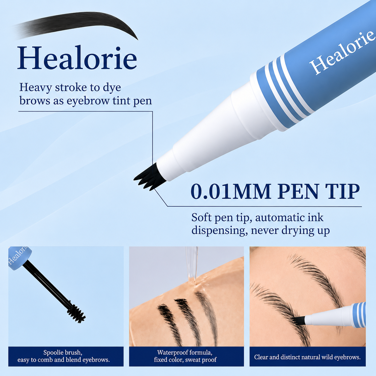 Healorie™ 2-in-1 Micro-Fork Eyebrow Pen