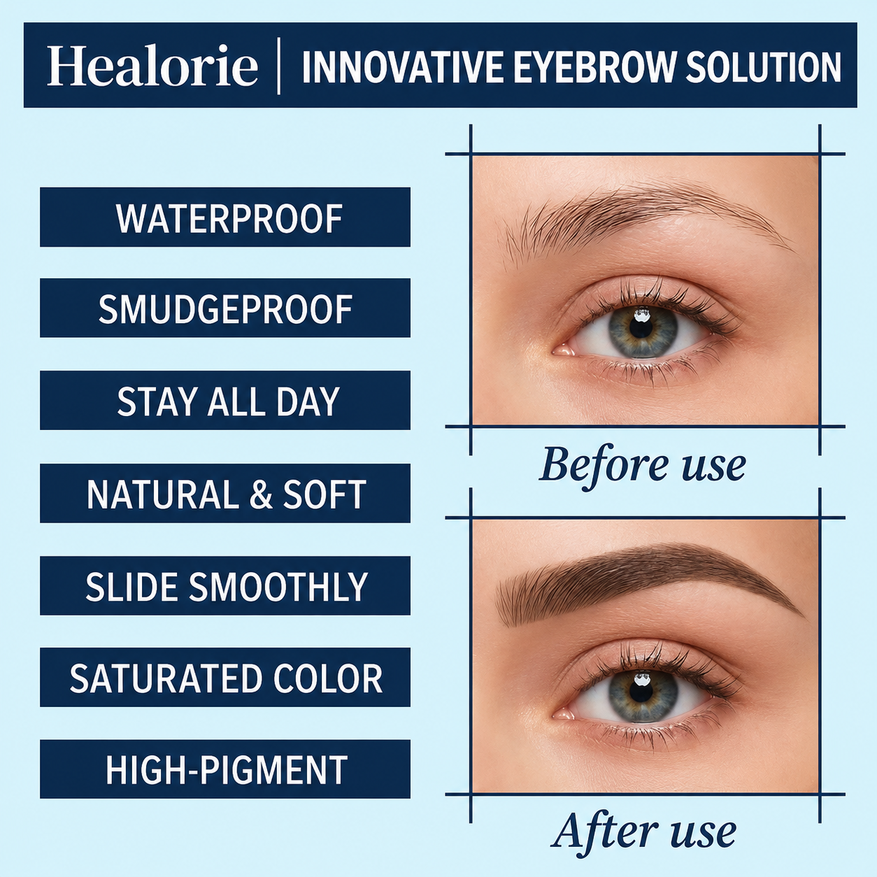 Healorie™ 2-in-1 Micro-Fork Eyebrow Pen